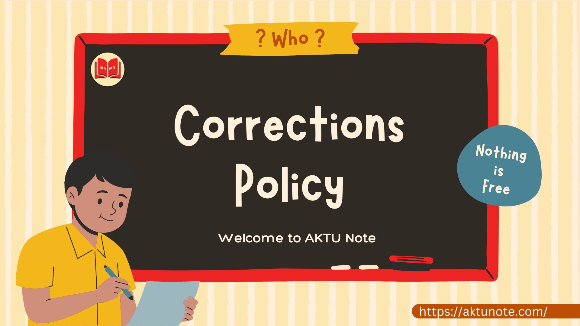 Corrections Policy - AKTU Note