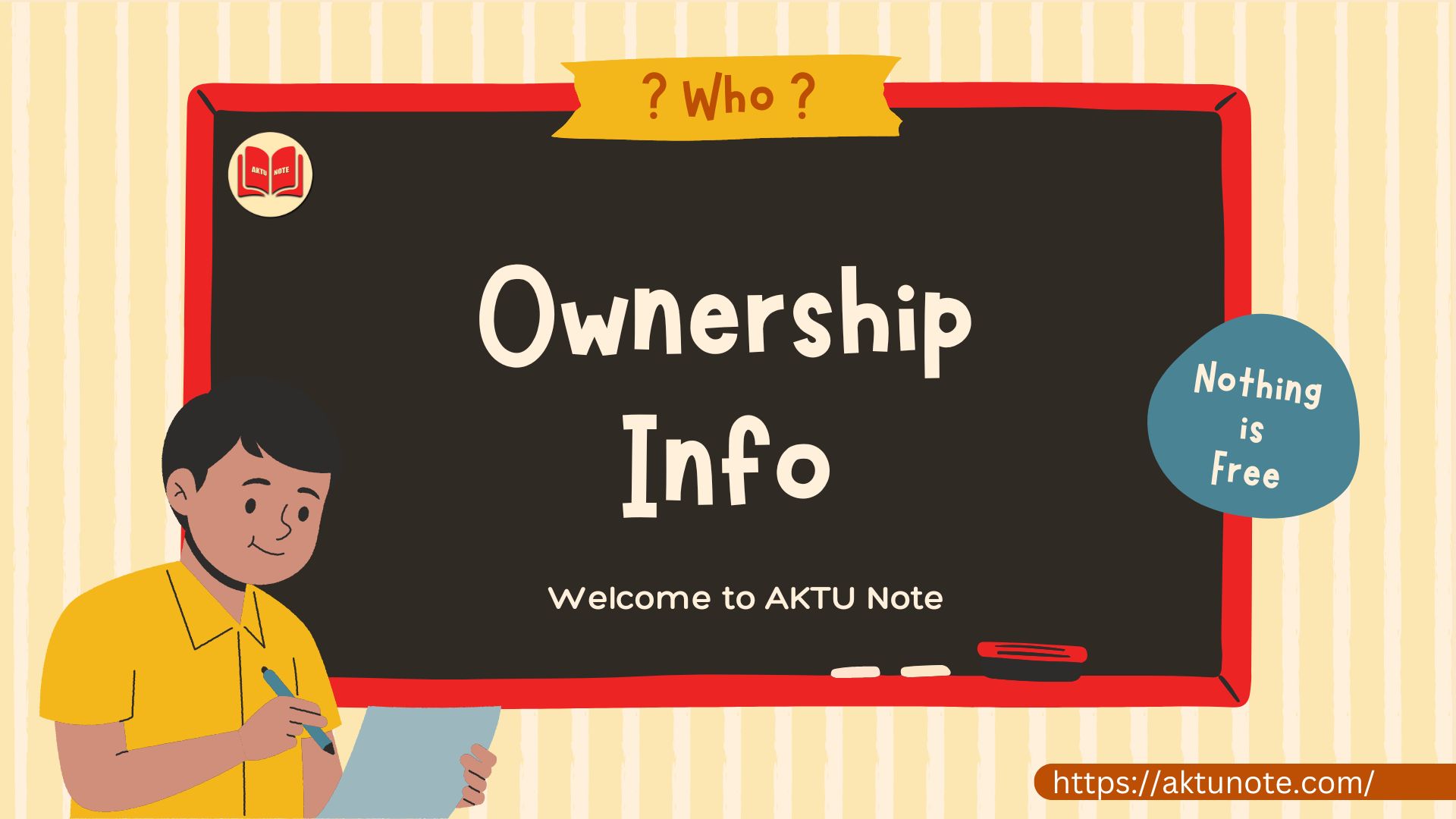 Ownership info - aktu note