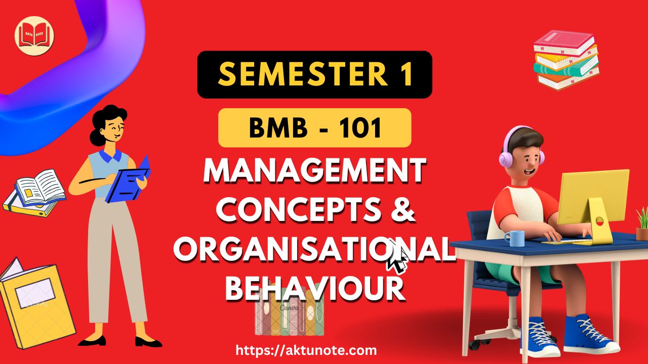 BMB 101 - Management Concepts & Organisational Behaviour