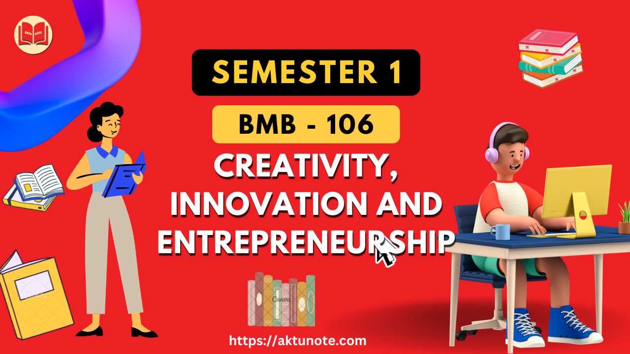 BMB 106 - CREATIVITY, INNOVATION AND ENTREPRENEURSHIP