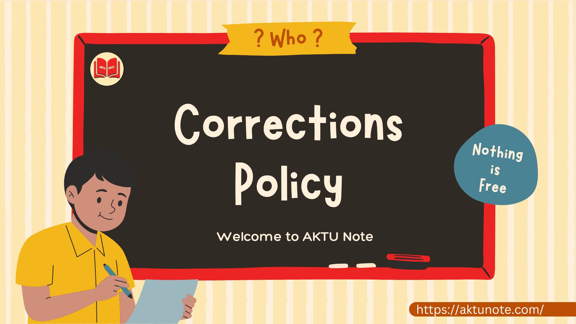 Corrections Policy - AKTU NOTE