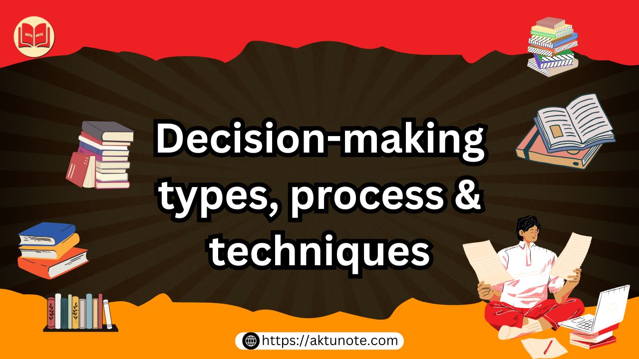 Decision-making – types, process & techniques