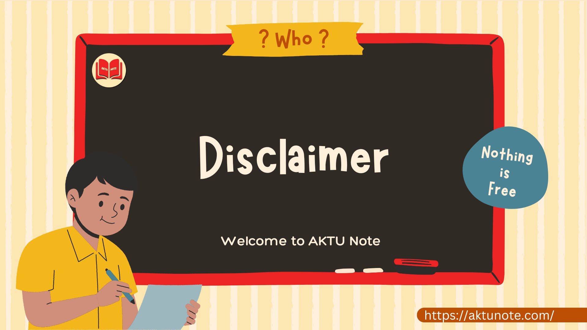Disclaimer - AKTU NOTE