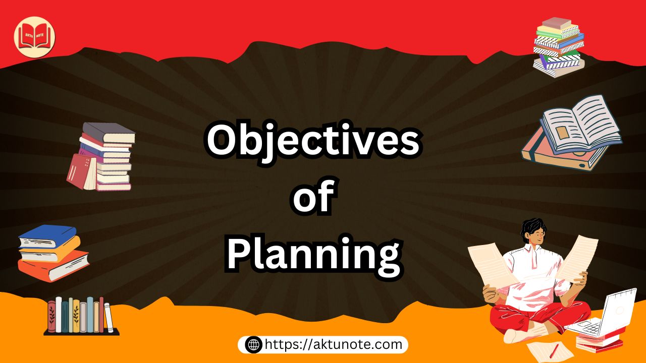 Objectives of Planning