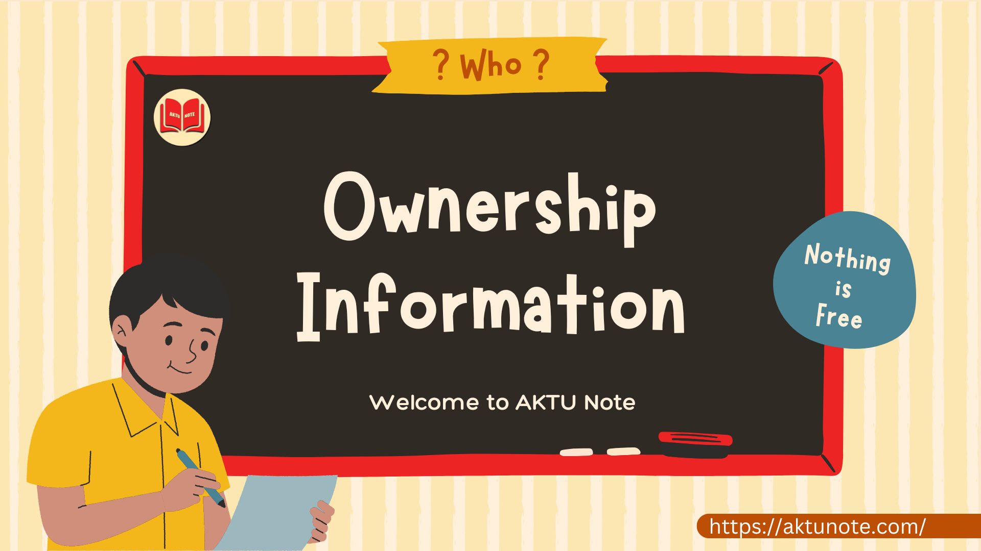 Ownership Information - AKTU NOTE