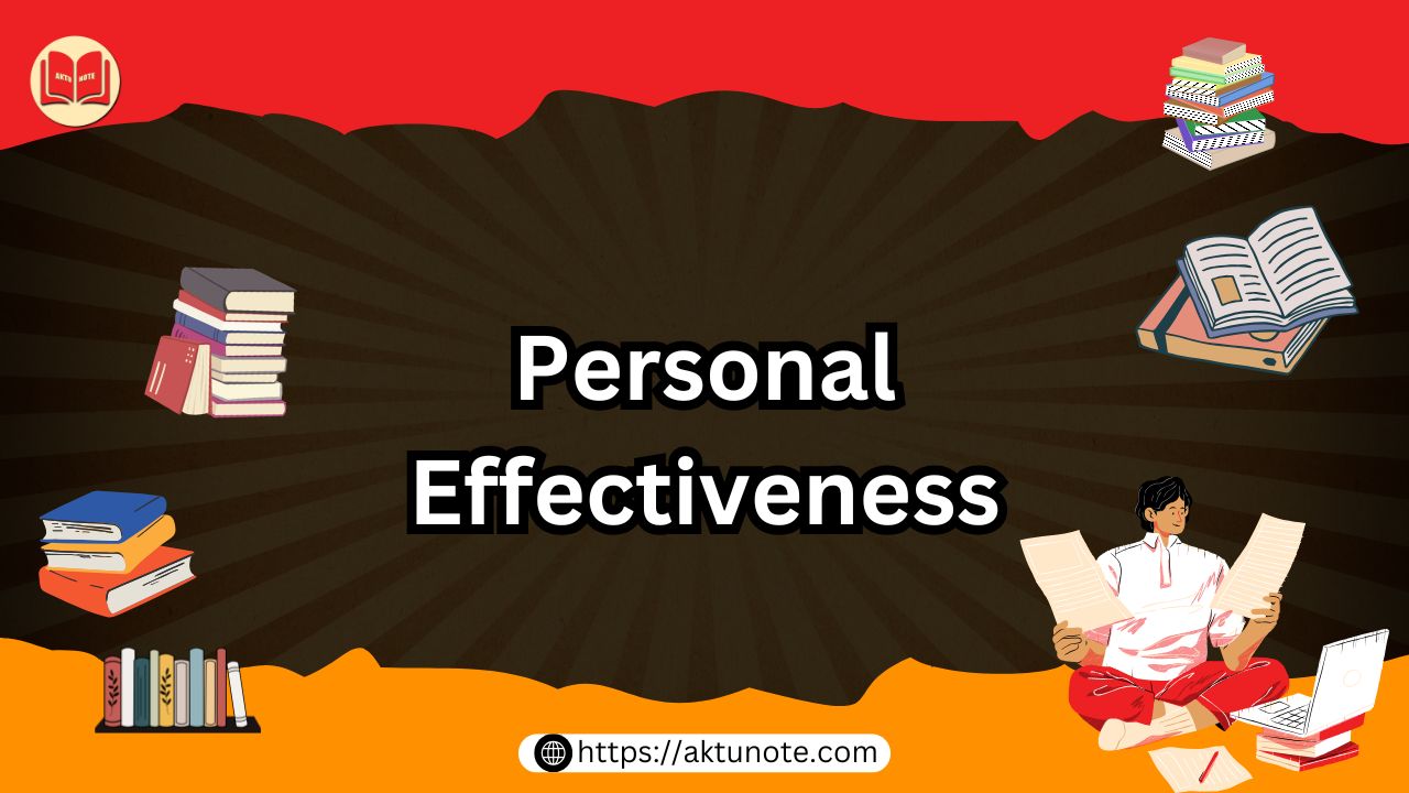 Personal effectiveness